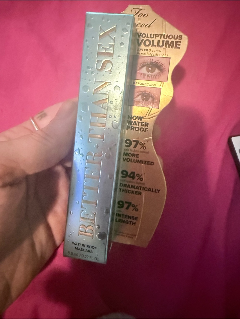 Too Faced Better Than Sex Waterproof Mascara - Silver & Gold Packaging